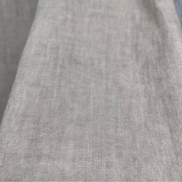 Lungo L’arno Womens Linen Dress Size Small Lace Off the Shoulder Tie Sleeves - Picture 5 of 12